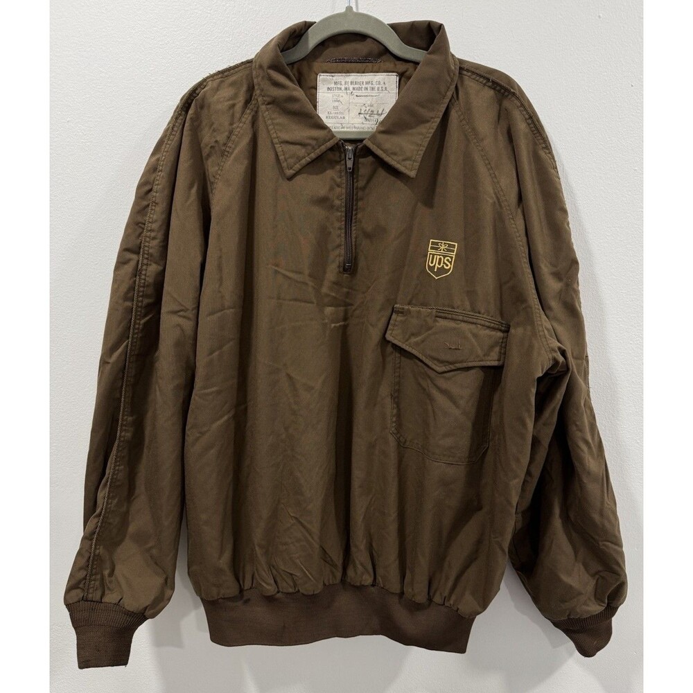 VINTAGE MFG BY BLAUER MFG.CO UPS WORK JACKET MENS XL Regular Made In The USA